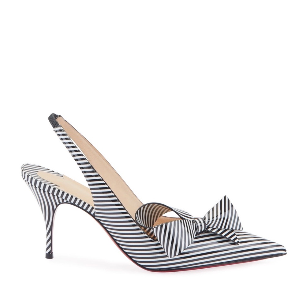 Christian Louboutin Clare Nodo 80 Slingback Heels